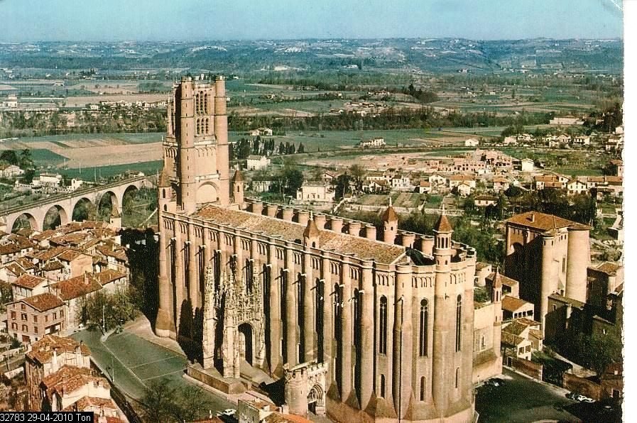 Ansichtkaart 	Albi (Frankrijk)	Kathedraal	Ste-Cécile, Verzenden, 1960 tot 1980, Gelopen, Frankrijk