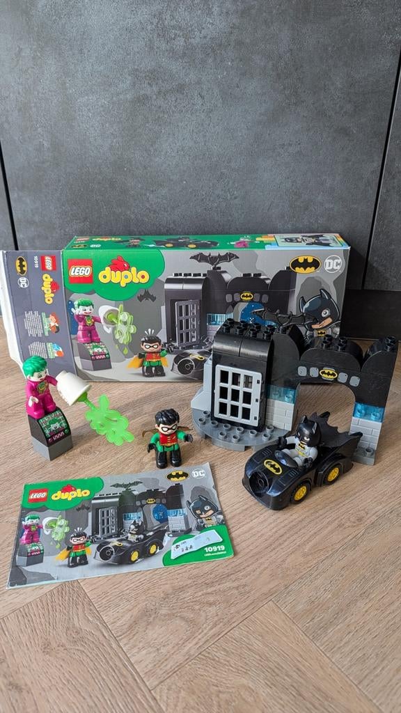 LEGO Duplo 10919 Batman Batcave Set met Joker & Robin, Ophalen, Overige thema's, Zo goed als nieuw, Duplo