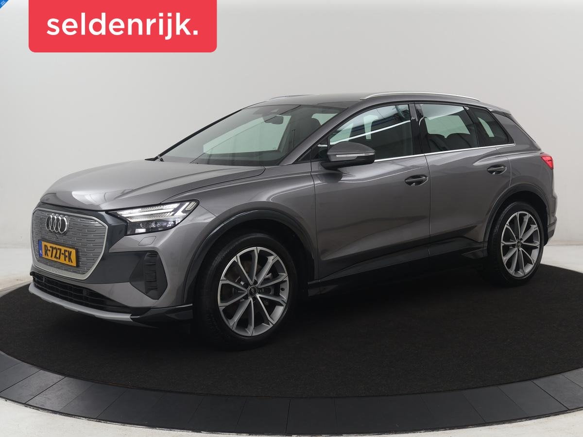 Audi Q4 e-tron 45 quattro Advanced edition 77 kWh | SOH 94,8, Auto's, Gebruikt, Zwart, Verwarmde buitenspiegels, 2110 kg