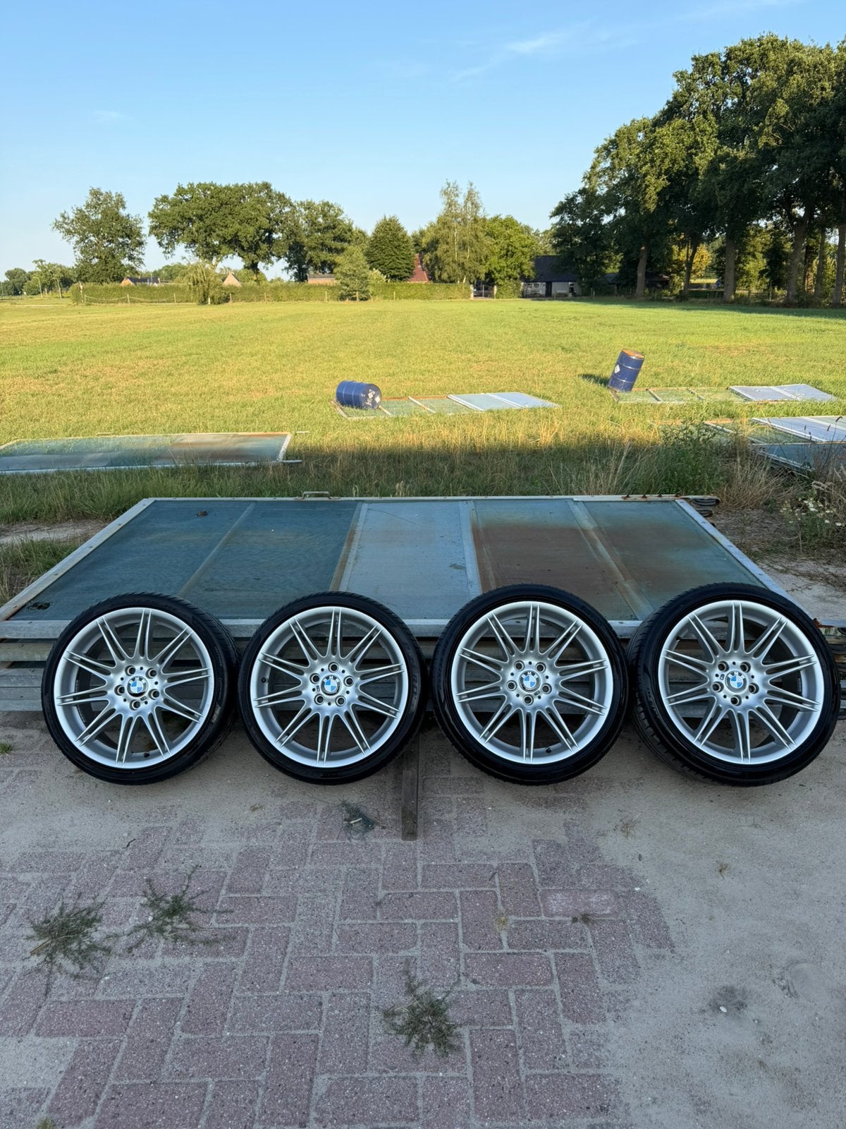 OEM bmw style 225m 19inch breedset, 255 mm, Banden en Velgen, Zomerbanden, Ophalen