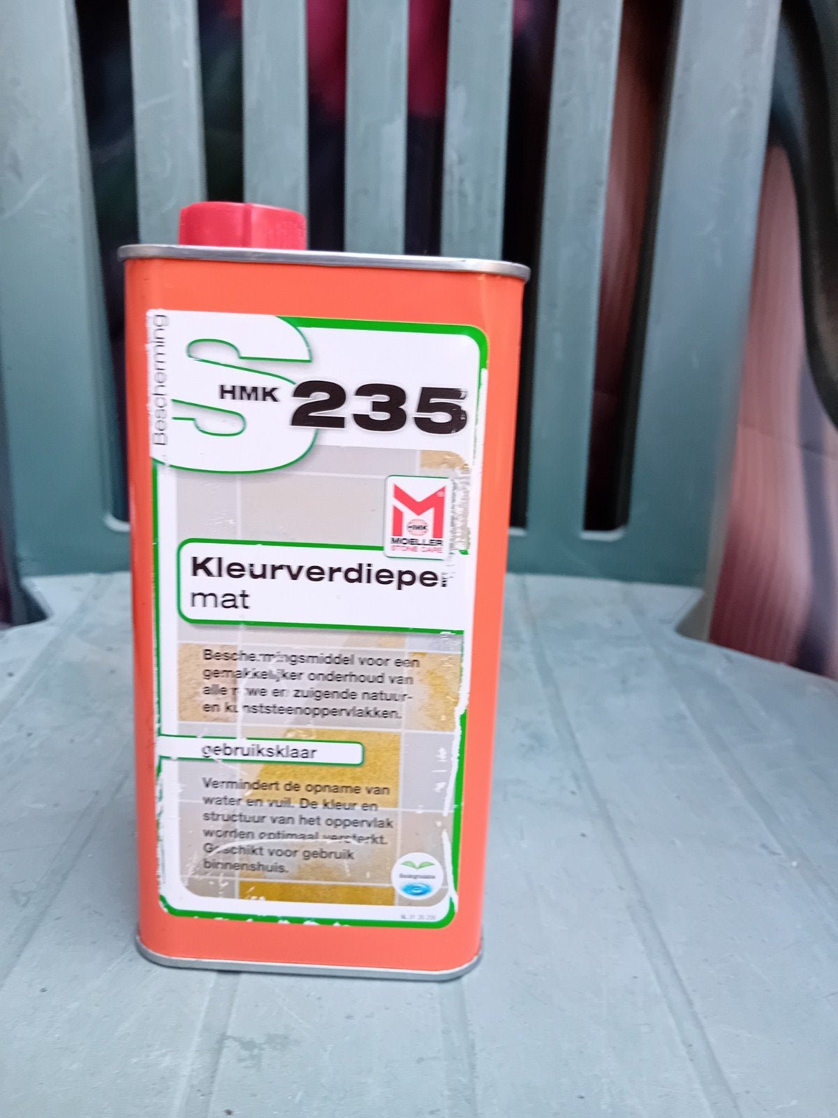 9  liter, HMK S235 Kleurverdieper mat - Bescherming steen, Overige kleuren, Nieuw, Beits, Ophalen of Verzenden