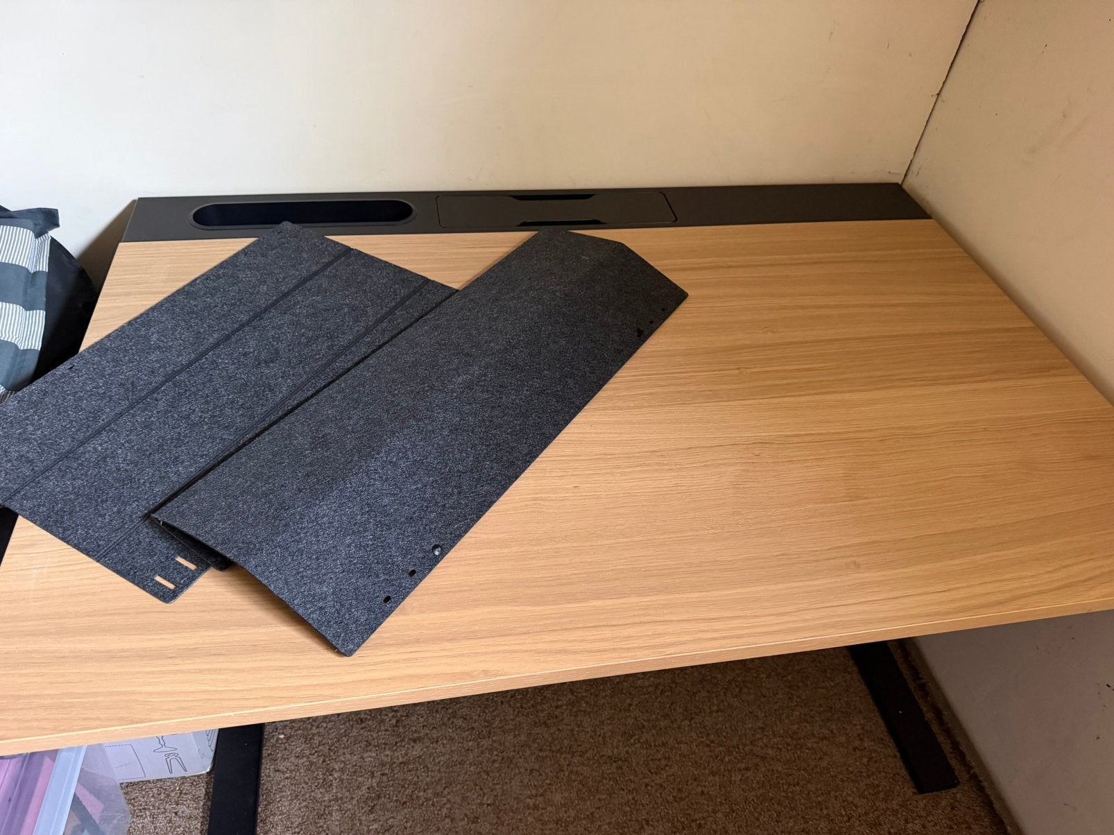Hoog laag bureau, Ophalen, Nieuw, IKEA, Zit-sta bureau