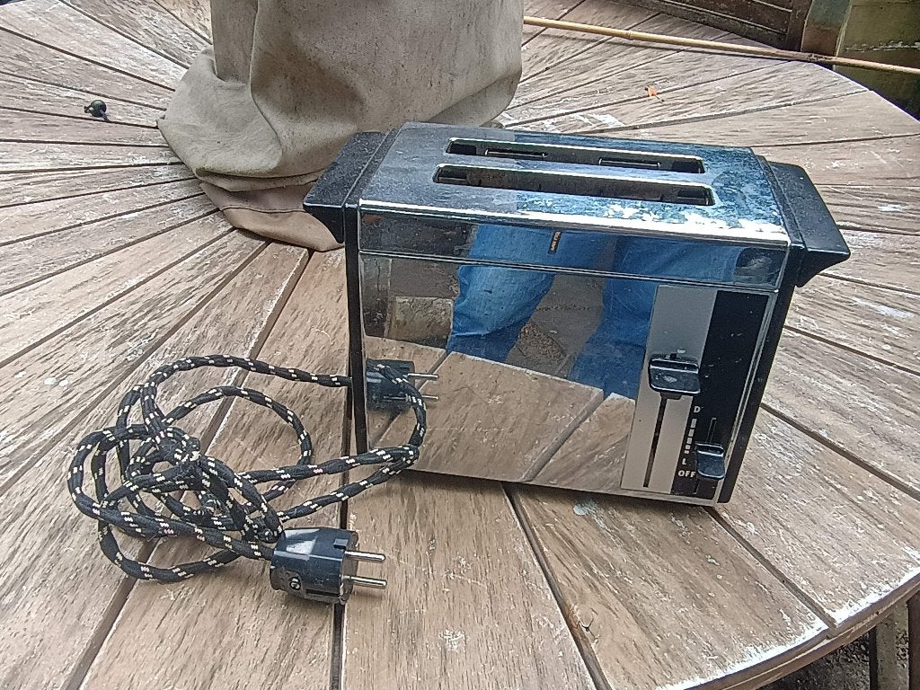 Vintage broodrooster, Ophalen of Verzenden, Gebruikt, Uitneembare kruimellade