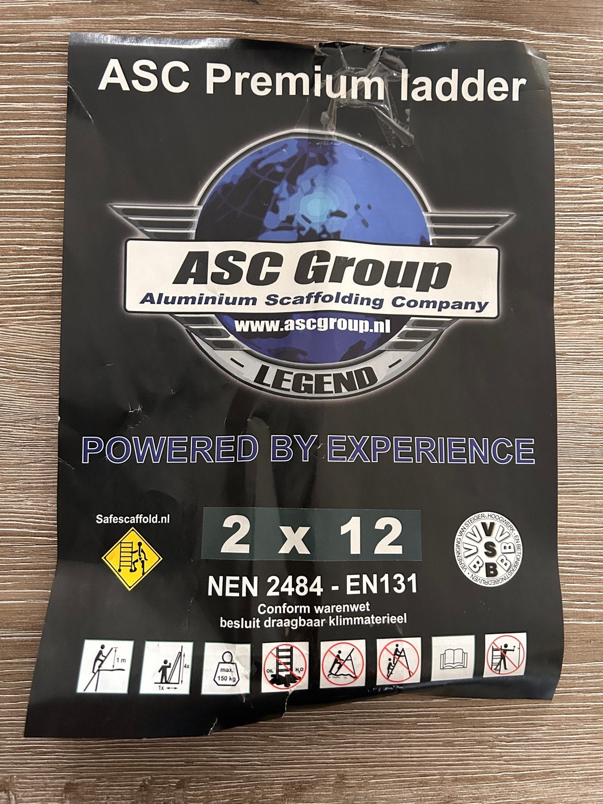 ASC Premium XD-ladder 2x12 sporten - Nieuw in verpakking, Ophalen, Nieuw, Ladder, Opvouwbaar of Inschuifbaar