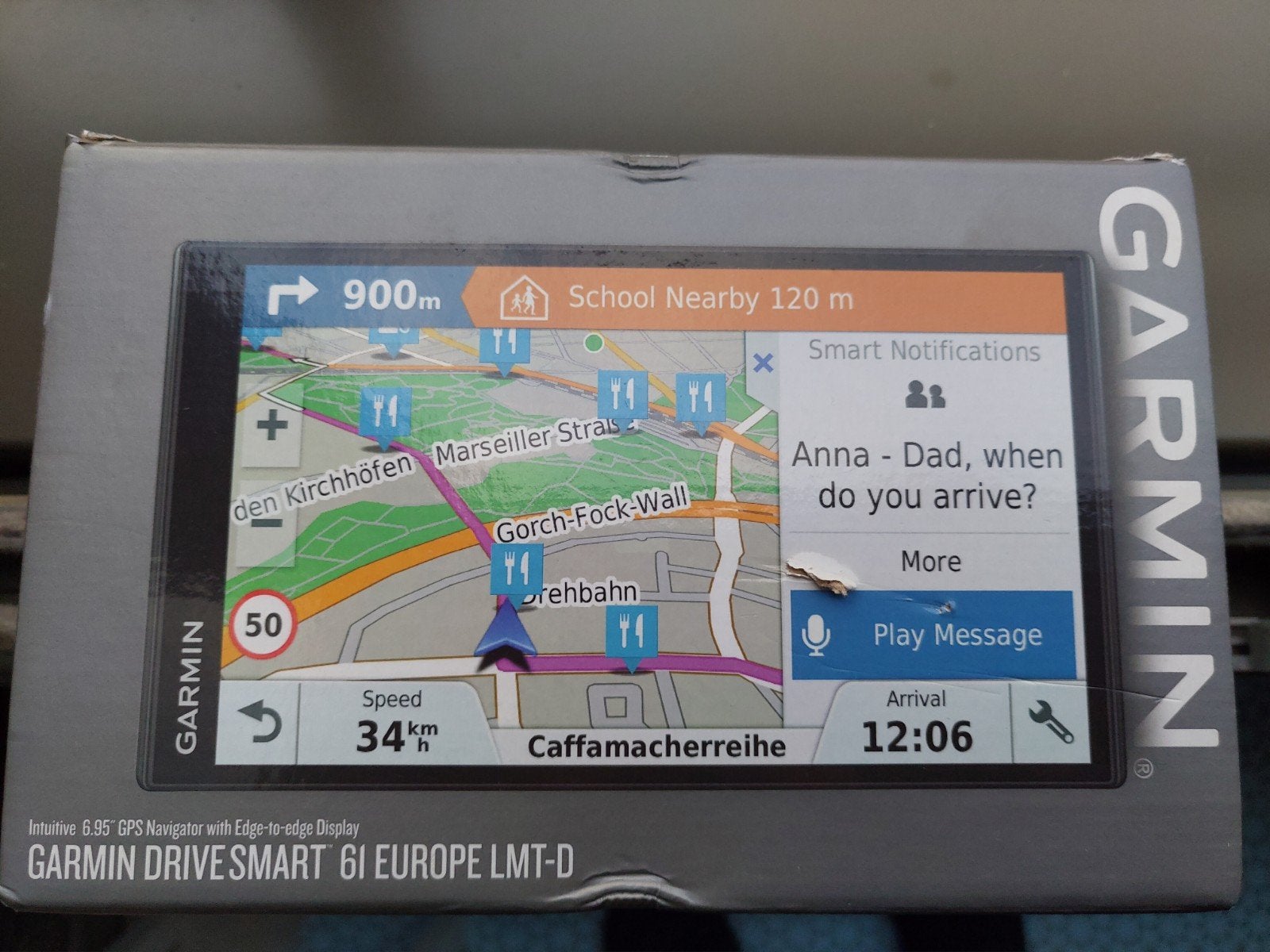 Garmin DriveSmart 61 LMT-D Navigatiesysteem + micro SD kaart, Auto diversen, Ophalen of Verzenden, Zo goed als nieuw