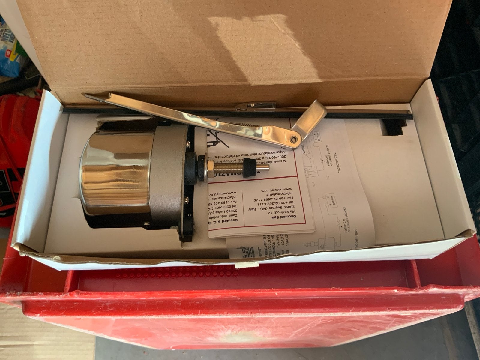 Osculati ruitenwissermotor voor boot, Ophalen, Nieuw, Motor en Techniek