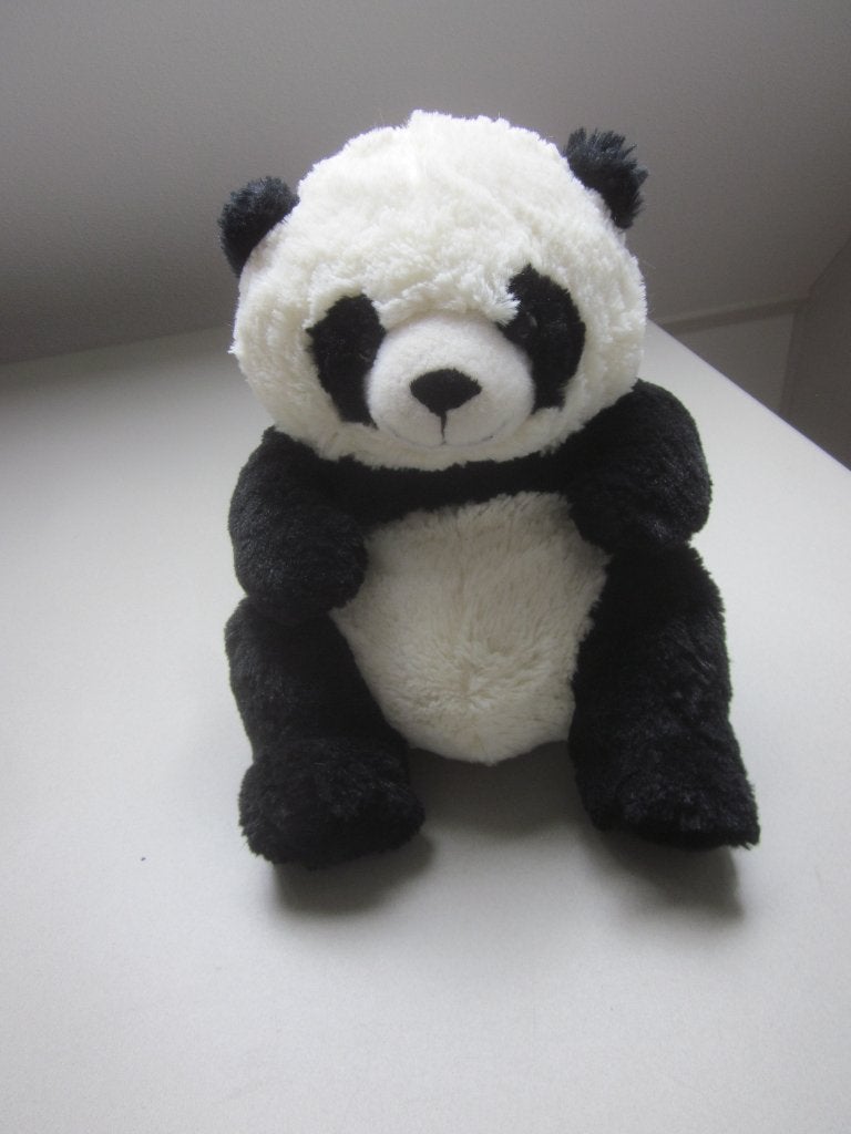 PIA International Soft Toys wit-zwart superzachte Panda beer, Kinderen en Baby's, Overige merken, Overige karakters, Beer, Nieuw