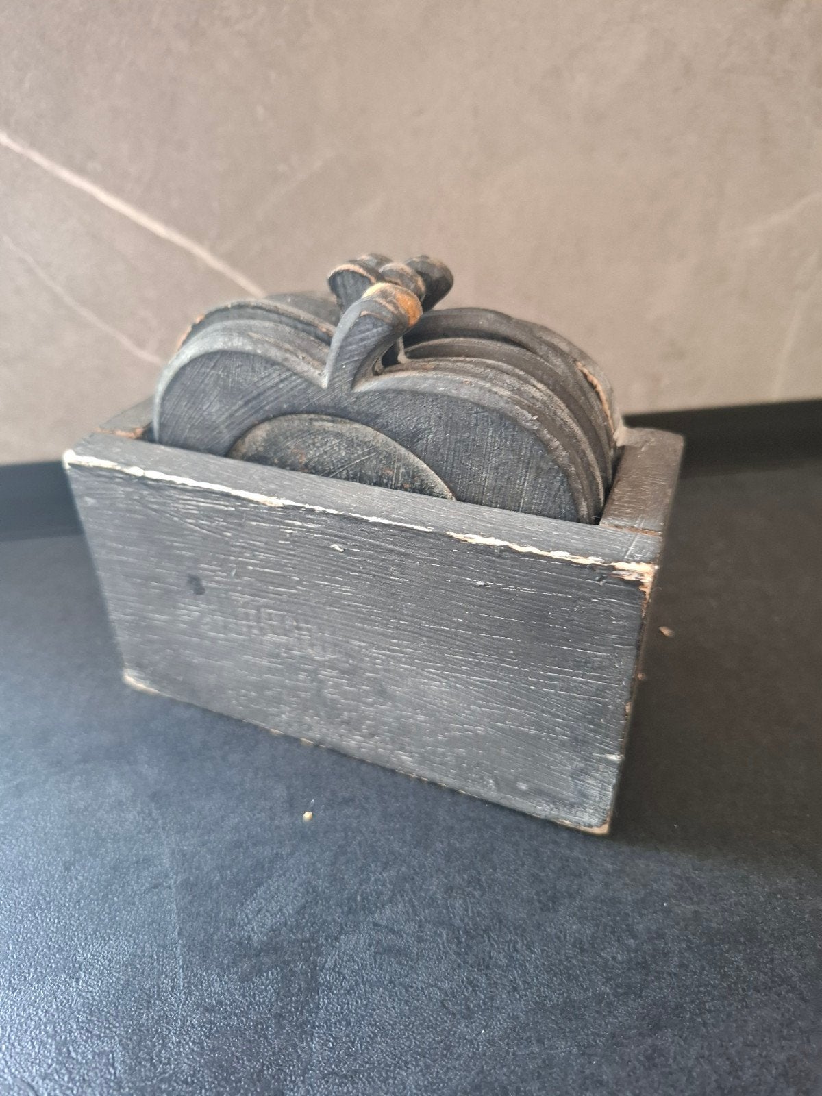 Onderzetters in appelvorm met houder, Huis en Inrichting, Woonaccessoires | Overige, Ophalen of Verzenden, Nieuw