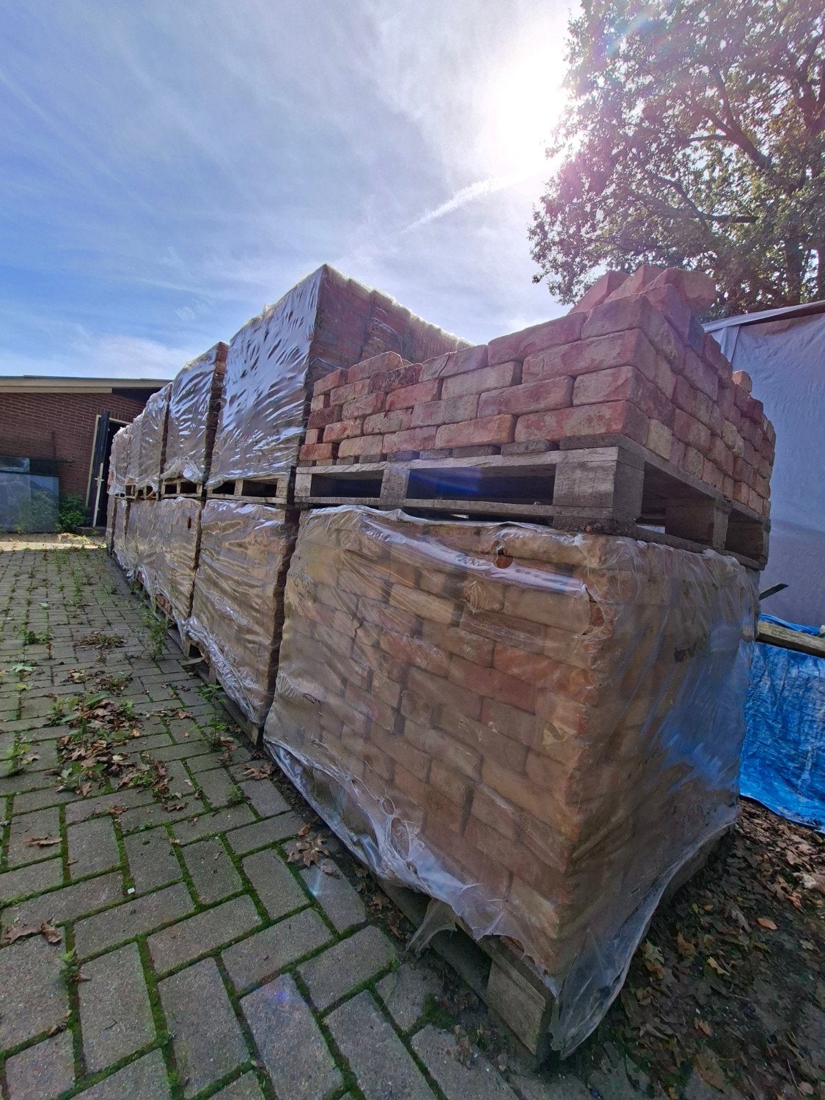 Gebikte Oude Metselstenen - 21x5,5x10cm- 9500 stuks, Doe-het-zelf en Verbouw, Metselstenen, Ophalen, Gebruikt, Bakstenen