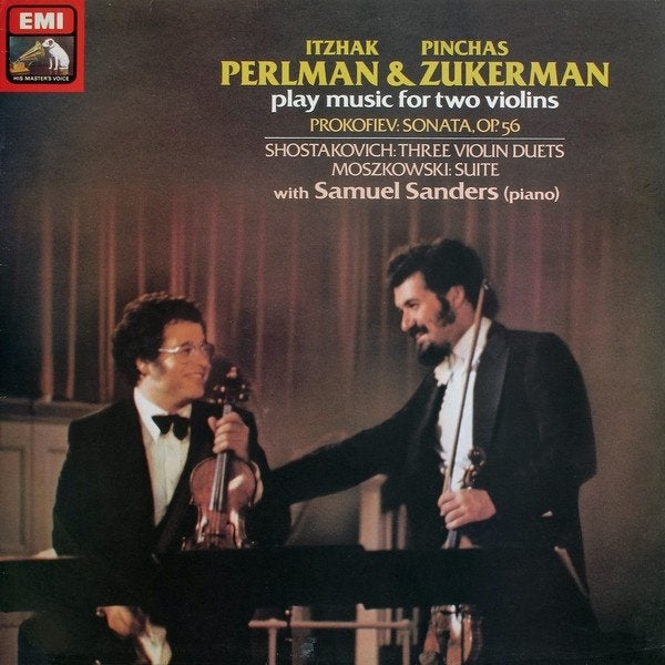 LP - Itzhak Perlman & Pinchas Zukerman – für zwei Violinen, Overige typen, Inclusief binnenhoes, Ophalen of Verzenden, Zo goed als nieuw