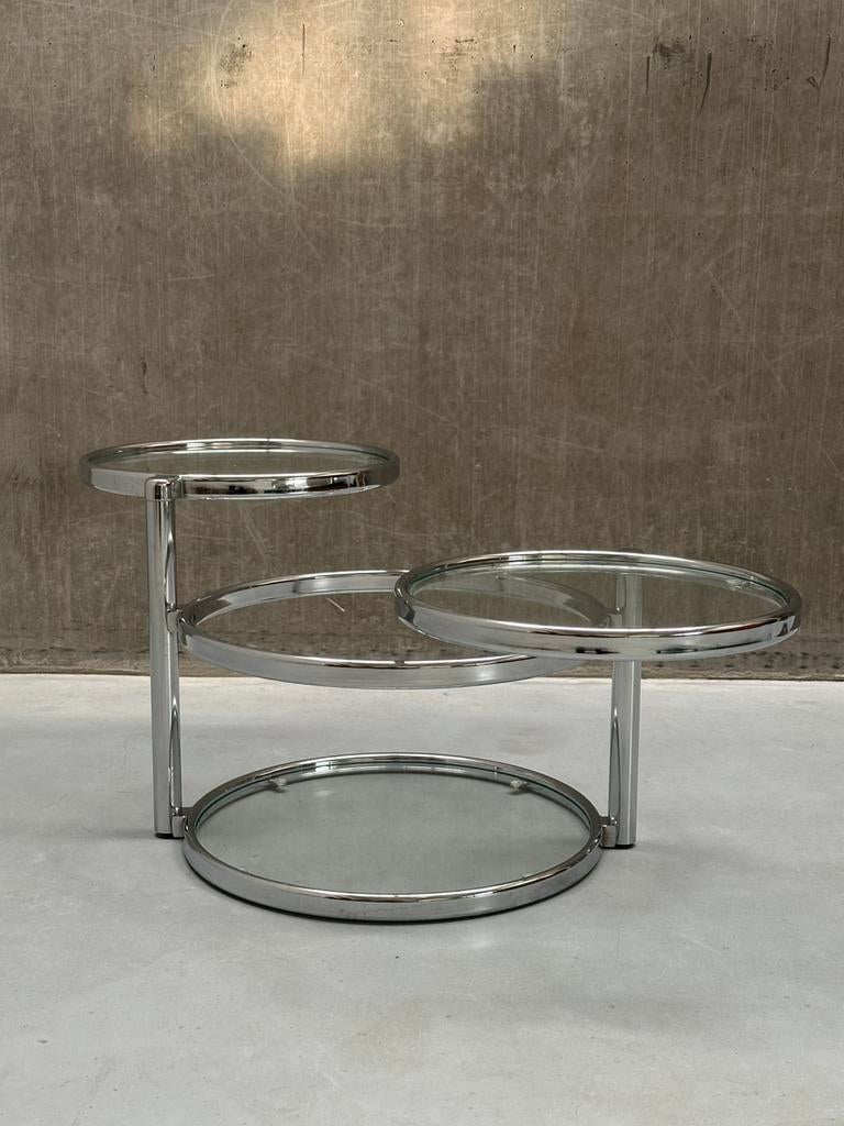 Vintage Leitmotiv Chroom salontafel, Ophalen, Gebruikt, X, X