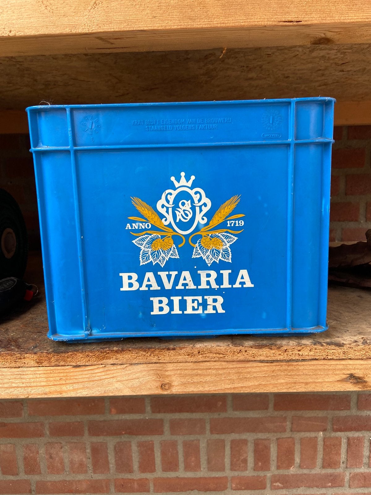Oud plastic Bavaria kratje, Ophalen, Bavaria