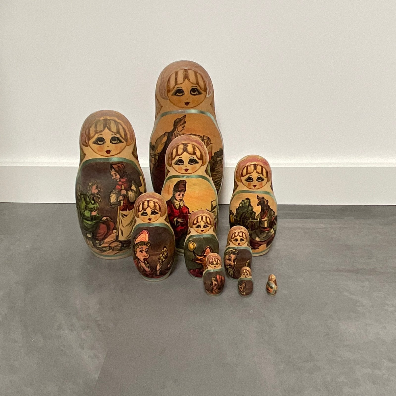 Matroesjka nest poppetjes 10 delig, Ophalen, Gebruikt