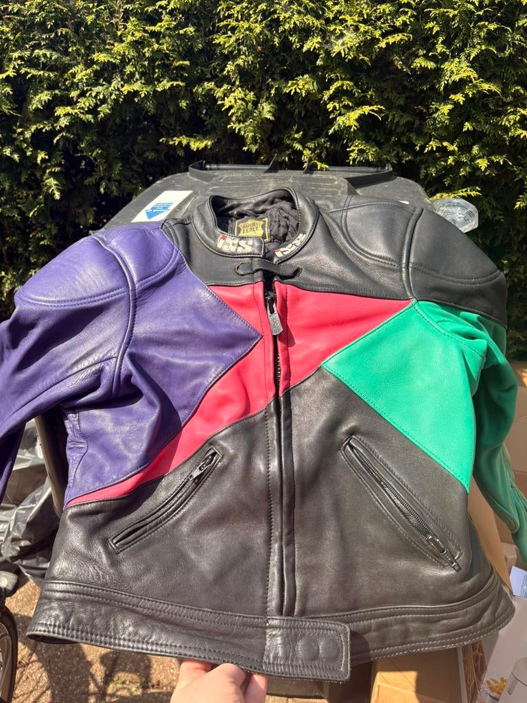 Motorjas en broek mt 46 leer, Motoren, Kleding | Motorkleding, Ophalen of Verzenden, Tweedehands, Combipak