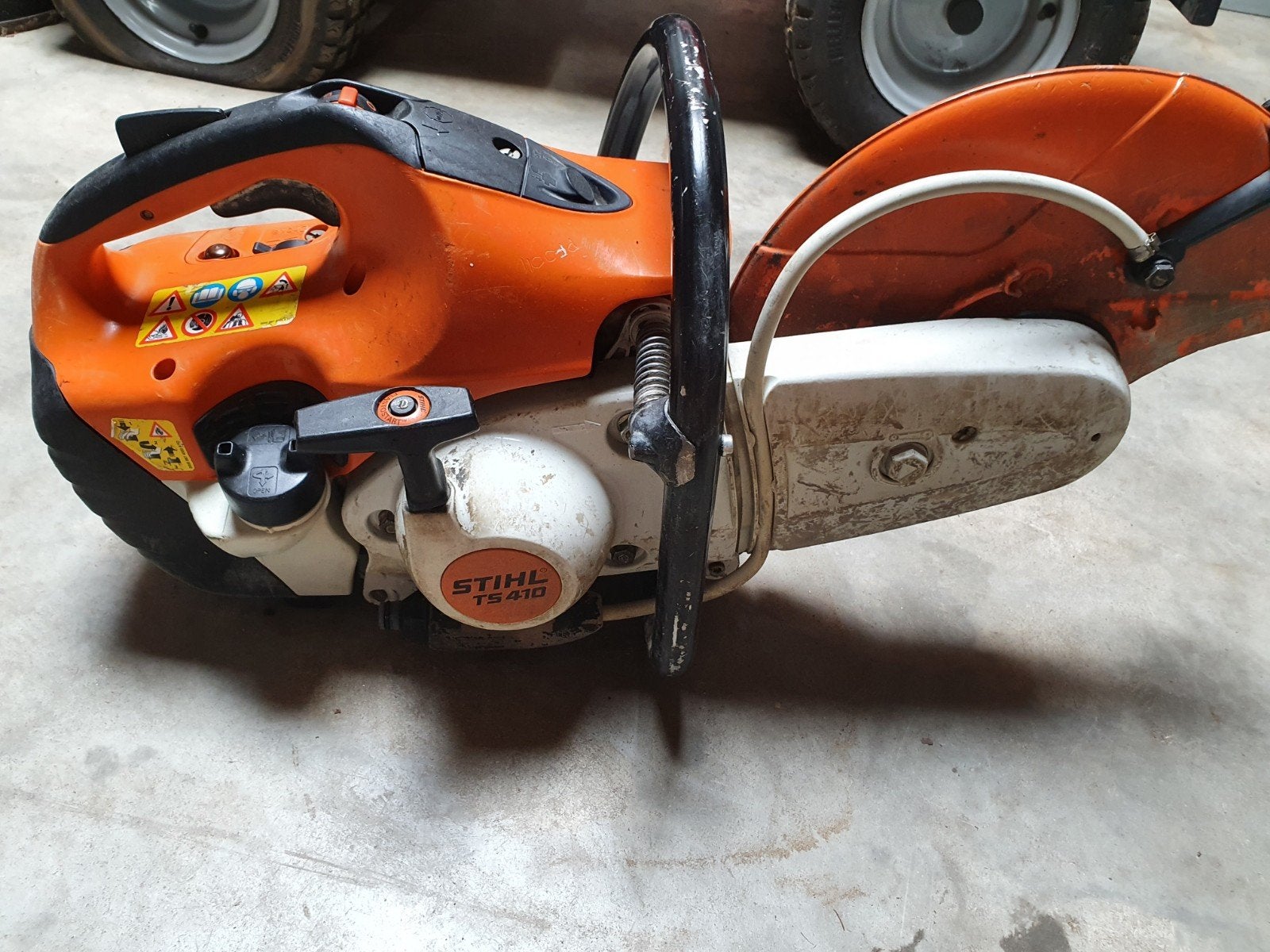 stihl ts 410 motorsljjper, Tuin en Terras, Hand-tuingereedschap, Ophalen, Gebruikt