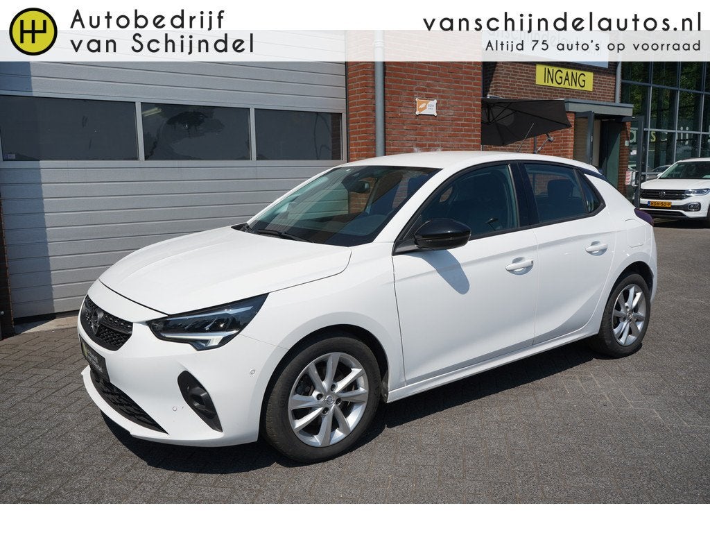 Opel Corsa 1.2 101PK ELEGANCE LUXE 5 DEURS CAMERA NAVIGATIE, Voorwielaandrijving, Stof, Gebruikt, Zwart