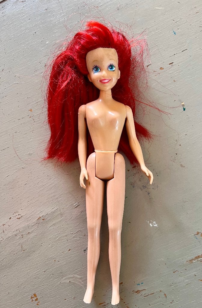 Vintage Disney Ariel Barbie 1992 little mermaid zeemeermin, Ophalen of Verzenden, Zo goed als nieuw, Pop