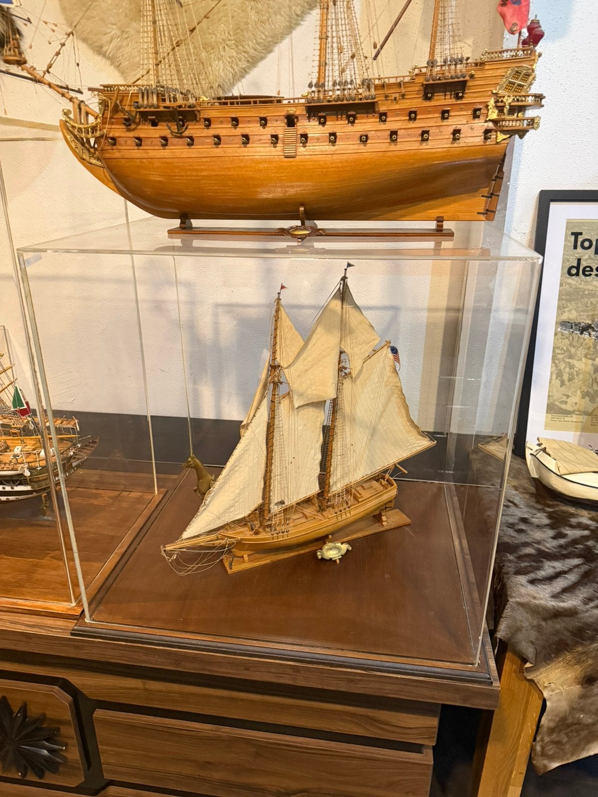 Scheepsmodel: 'Flying Fish', schoener ontworpen in 1860, Ophalen of Verzenden, Zo goed als nieuw