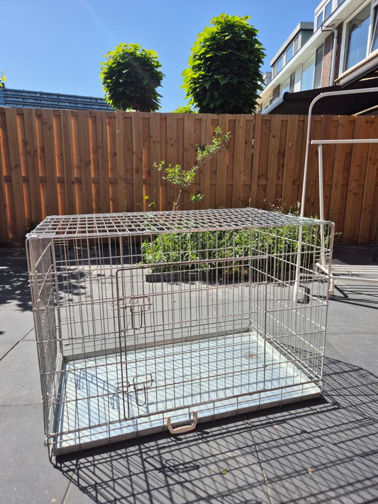 Hondenbench groot volledig inklapbaar, Ophalen, 110 cm of meer, 65 tot 100 cm