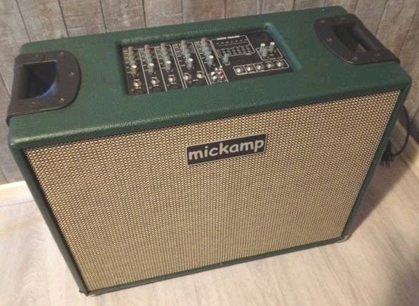 Mickamp Gitaarversterker met Mixer en EQ, Ophalen, Gebruikt, Gitaar, 100 watt of meer