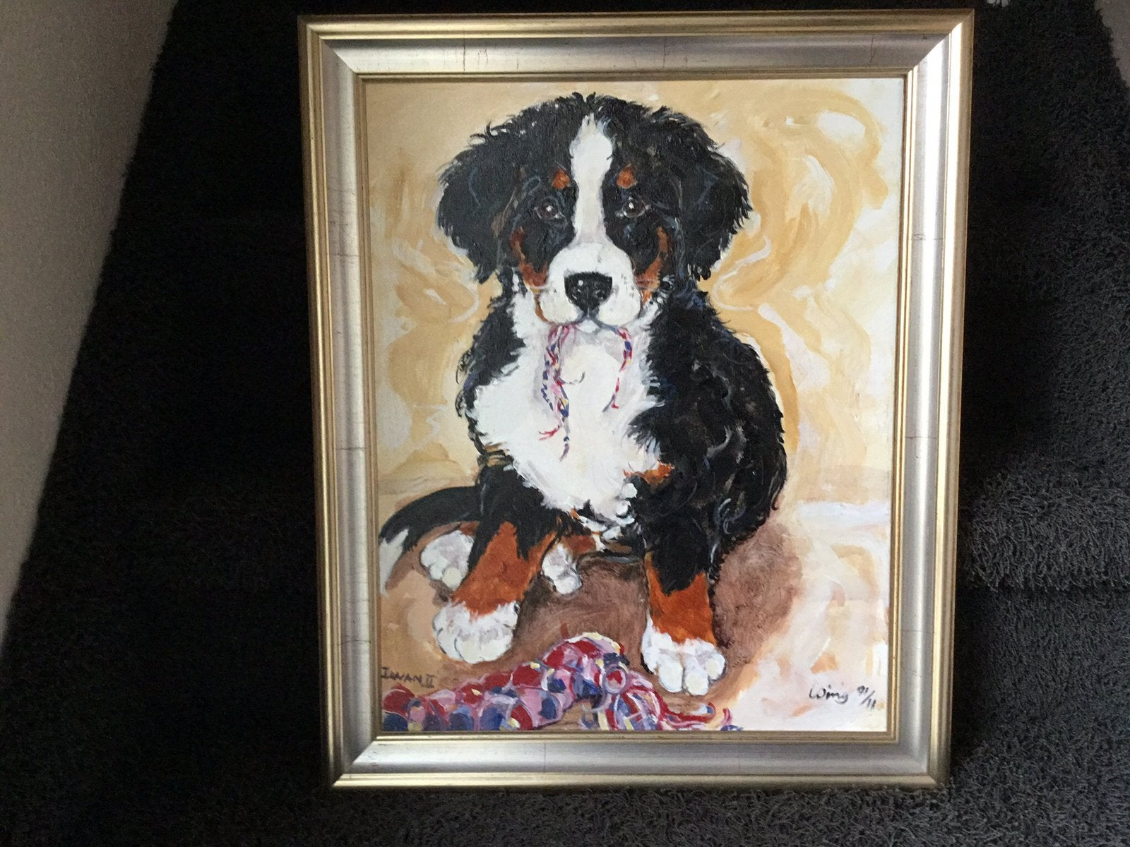 Olieverfschilderij op doek, Ophalen
