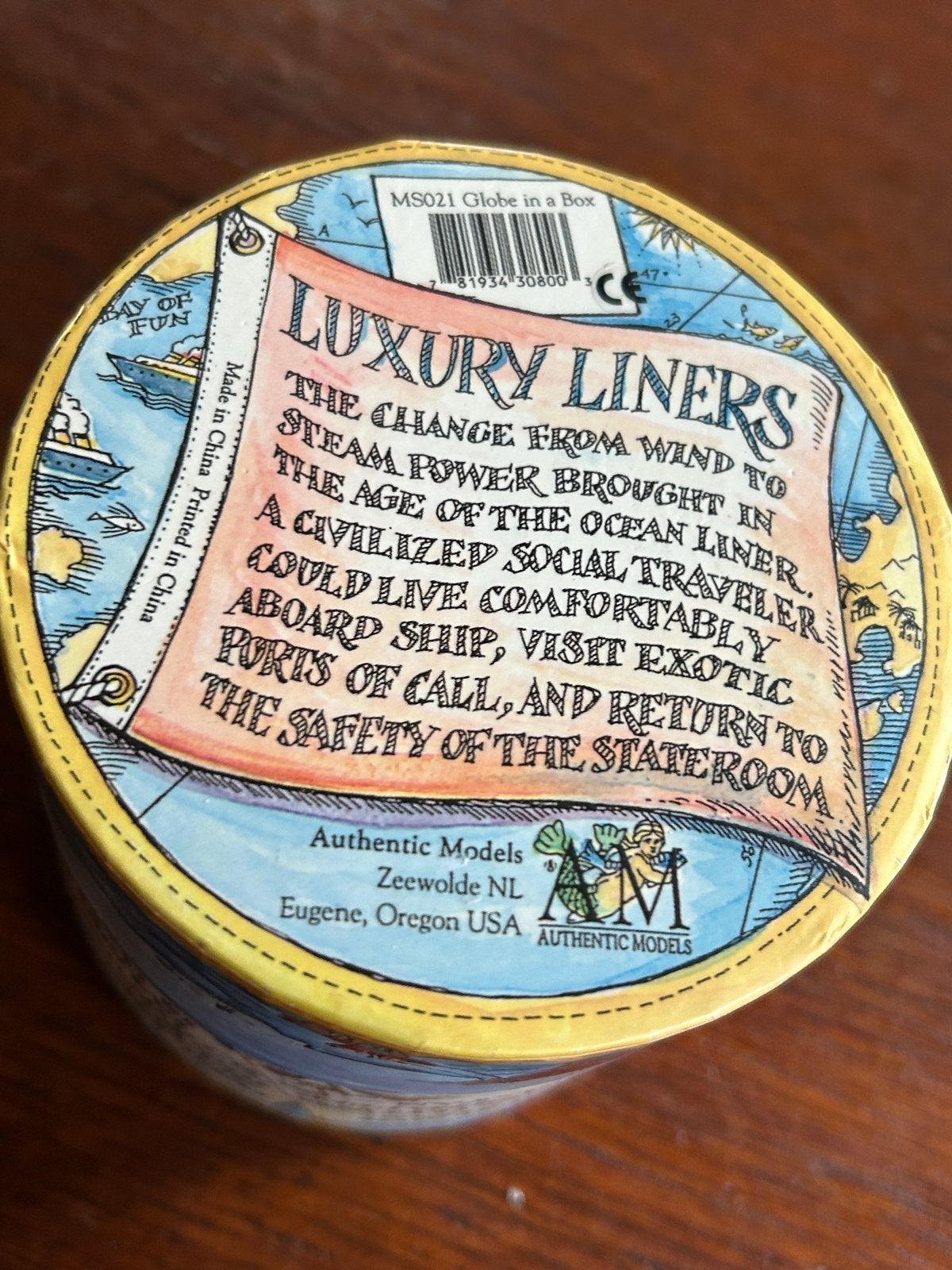 Authentic Models Globe in a Box - Luxe Liners, Ophalen of Verzenden, Zo goed als nieuw
