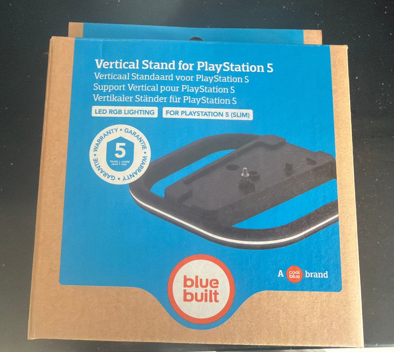 PS5 Vertical Stand met LED-verlichting - Coolblue BlueBuilt, Ophalen of Verzenden, Nieuw, Overige typen, PlayStation 5