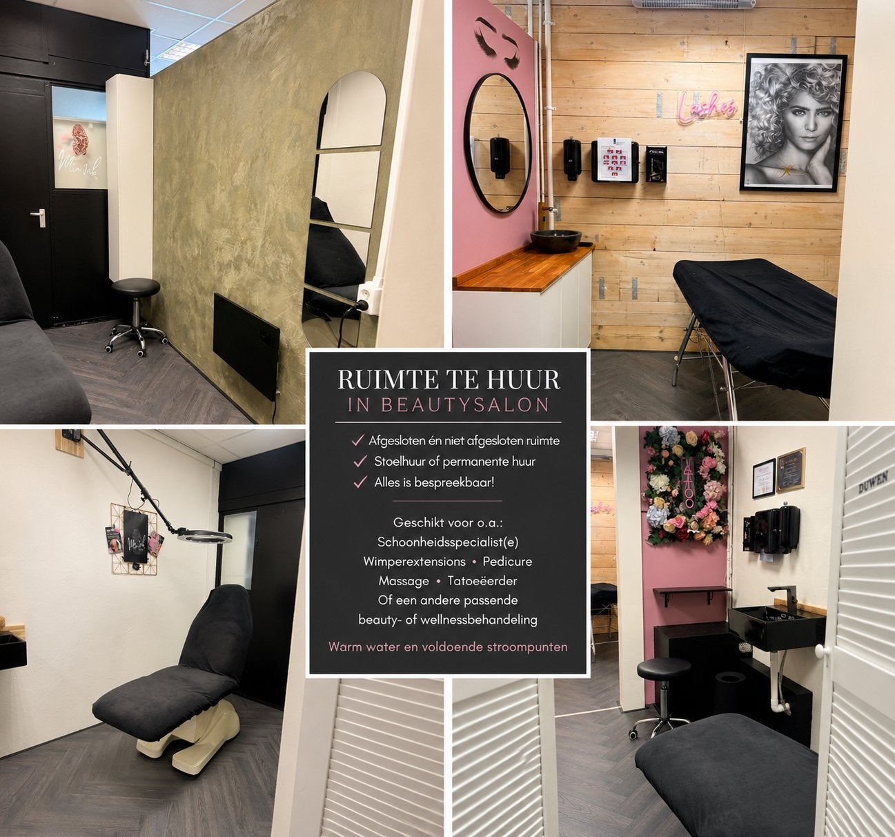RUIMTE / WERKPLEK TE HUUR IN BEAUTYSALON