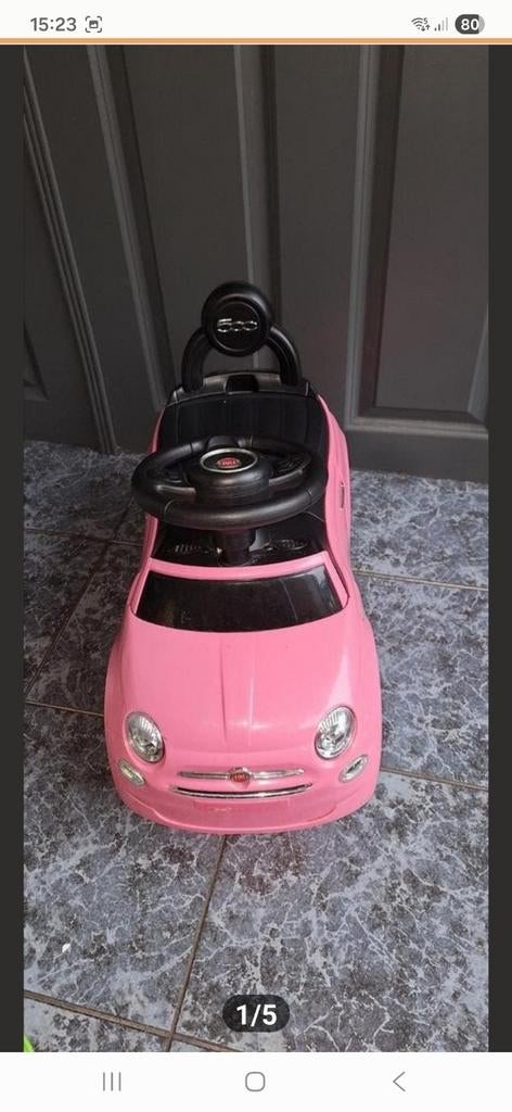 Loopauto fiat 500, Ophalen, Zo goed als nieuw, Auto, Met wieltjes