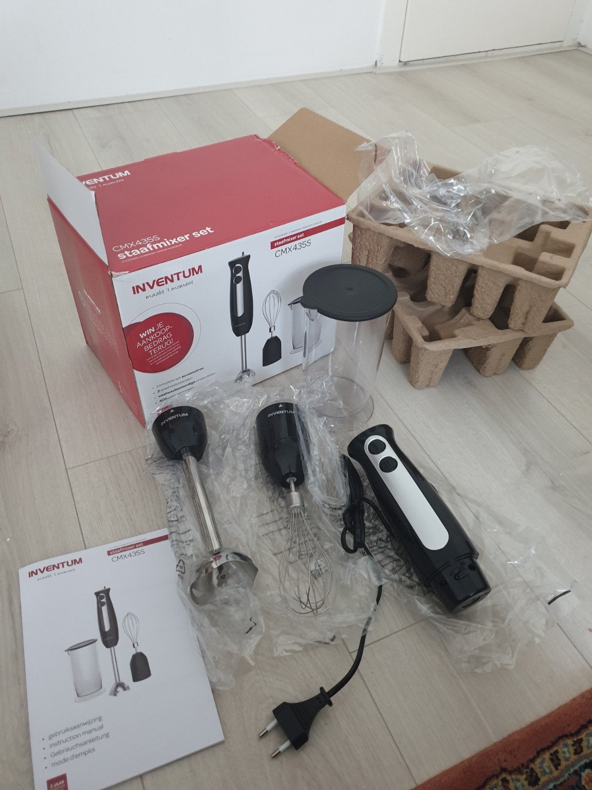 Inventum CMX435S Staafmixer Set - Nieuw in Doos, Ophalen, Nieuw