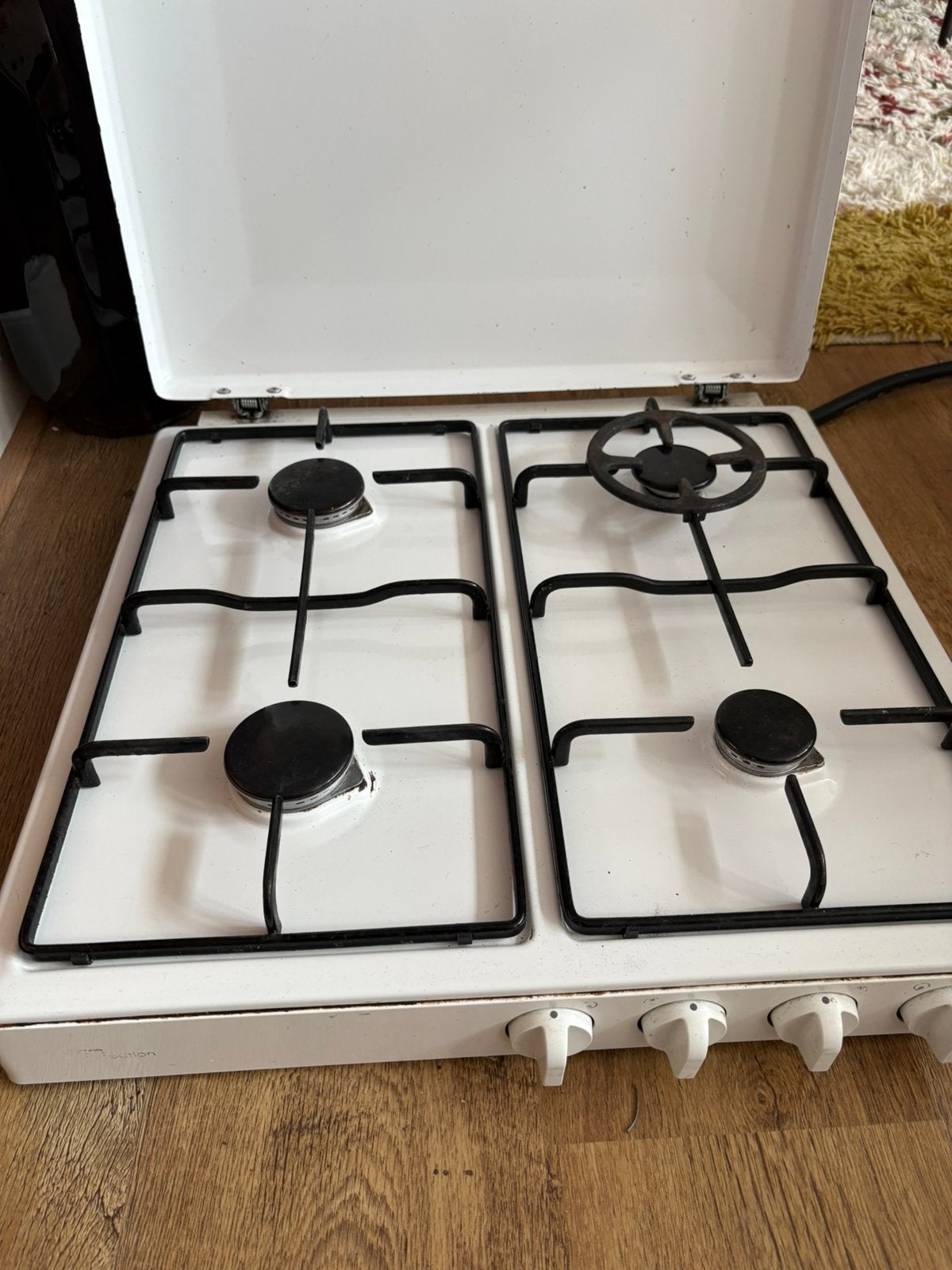 Kookplaat gas, Witgoed en Apparatuur, Kookplaten, Ophalen, 4 kookzones, Zo goed als nieuw, Inbouw