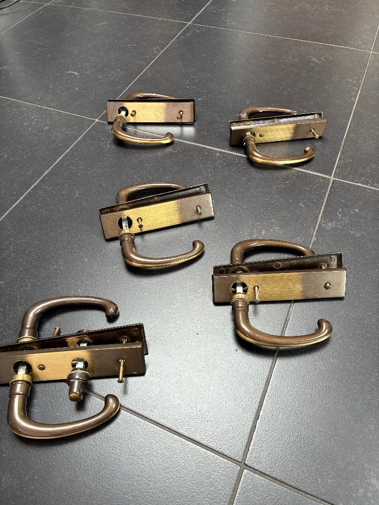 deurklinken, Ophalen of Verzenden, Gebruikt, Koper of Messing, Klink of Kruk