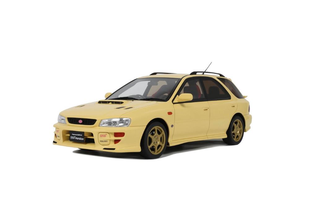 Subaru Impreza WRX STI VI Sport Wagon geel 1999 1/18 OT1198