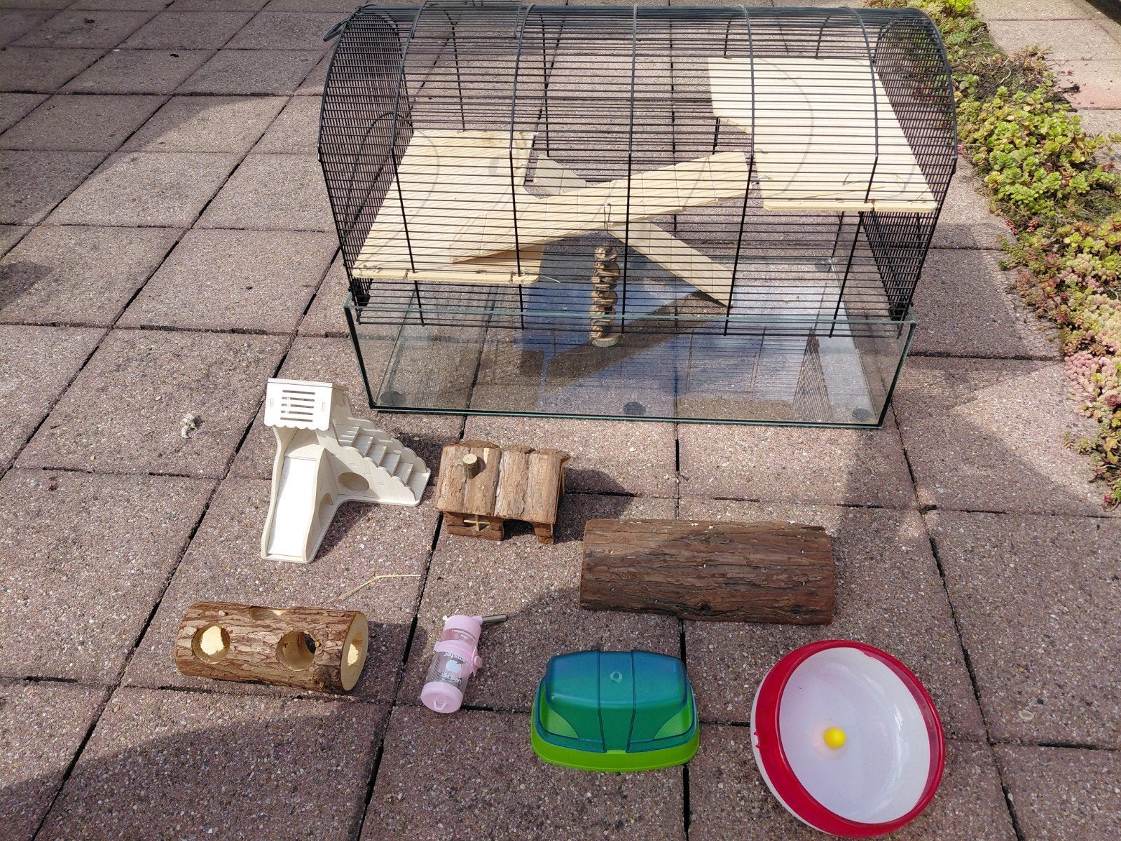 mooie grote hamsterkooi, Ophalen