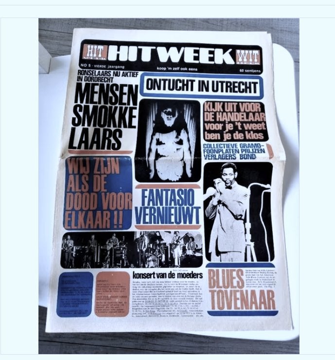 Hitweek #5#-1968-frank zappa, Boeken, Ophalen of Verzenden, Gelezen, Muziek, Film of Tv