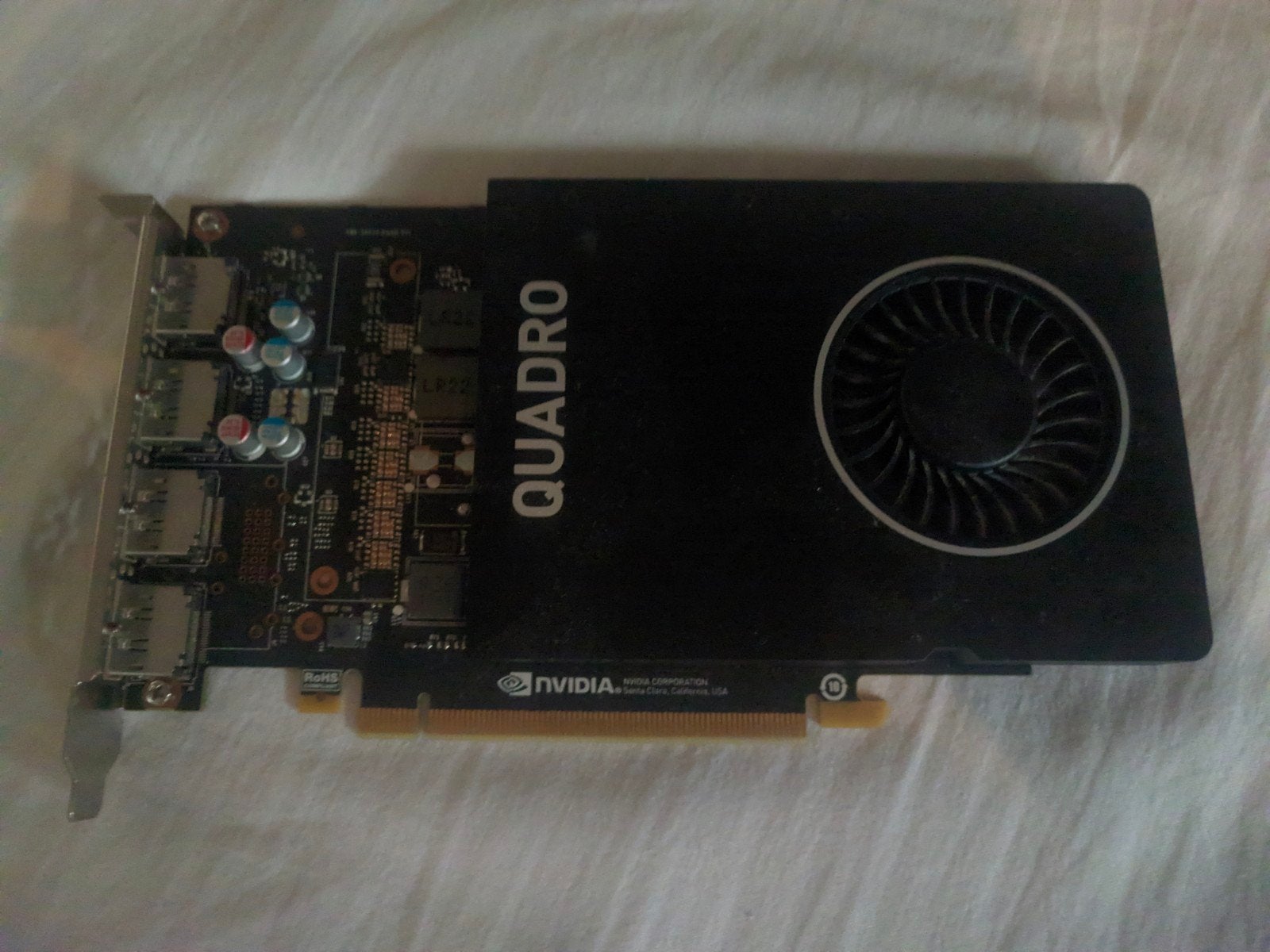 NVIDIA Quadro P2000 5GB, Computers en Software, PCI-Express 3, Gebruikt, DisplayPort, Ophalen of Verzenden