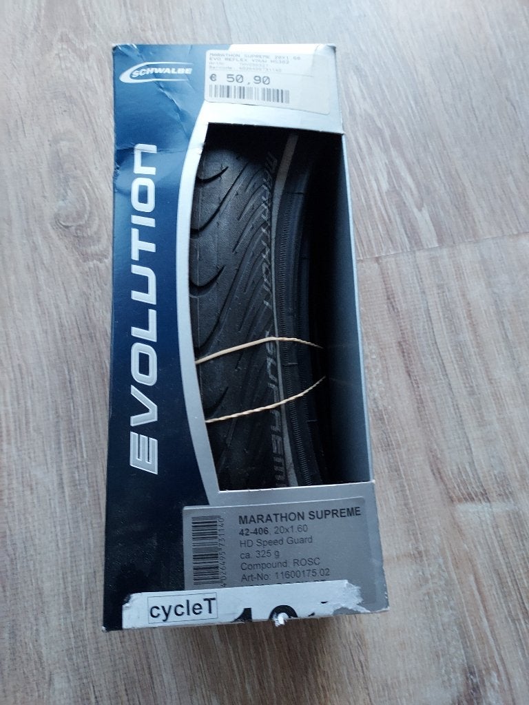 Buitenband Schwalbe Marathon Supreme 42-406 (Nieuw), Band, Schwalbe, Kinderfiets, Nieuw