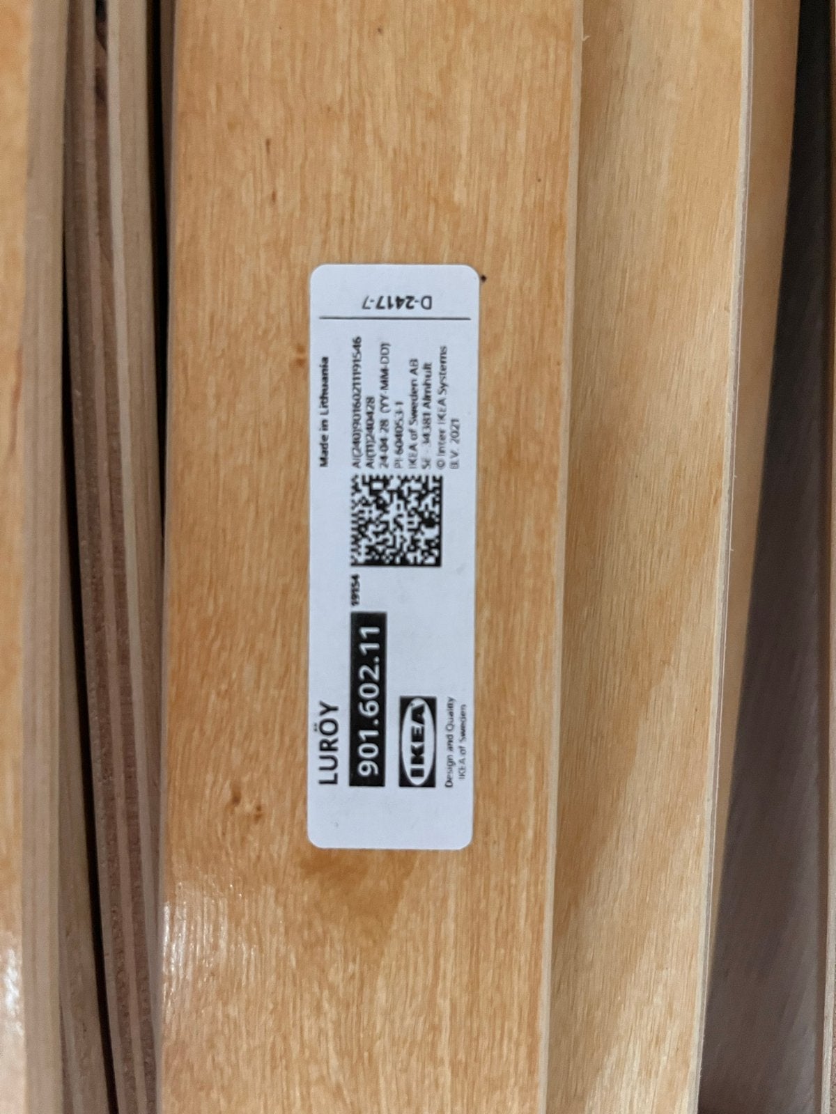 IKEA LURÖY lattenbodems 90x200 cm - Nieuwstaat, Ophalen, 90 cm, Eenpersoons, Nieuw