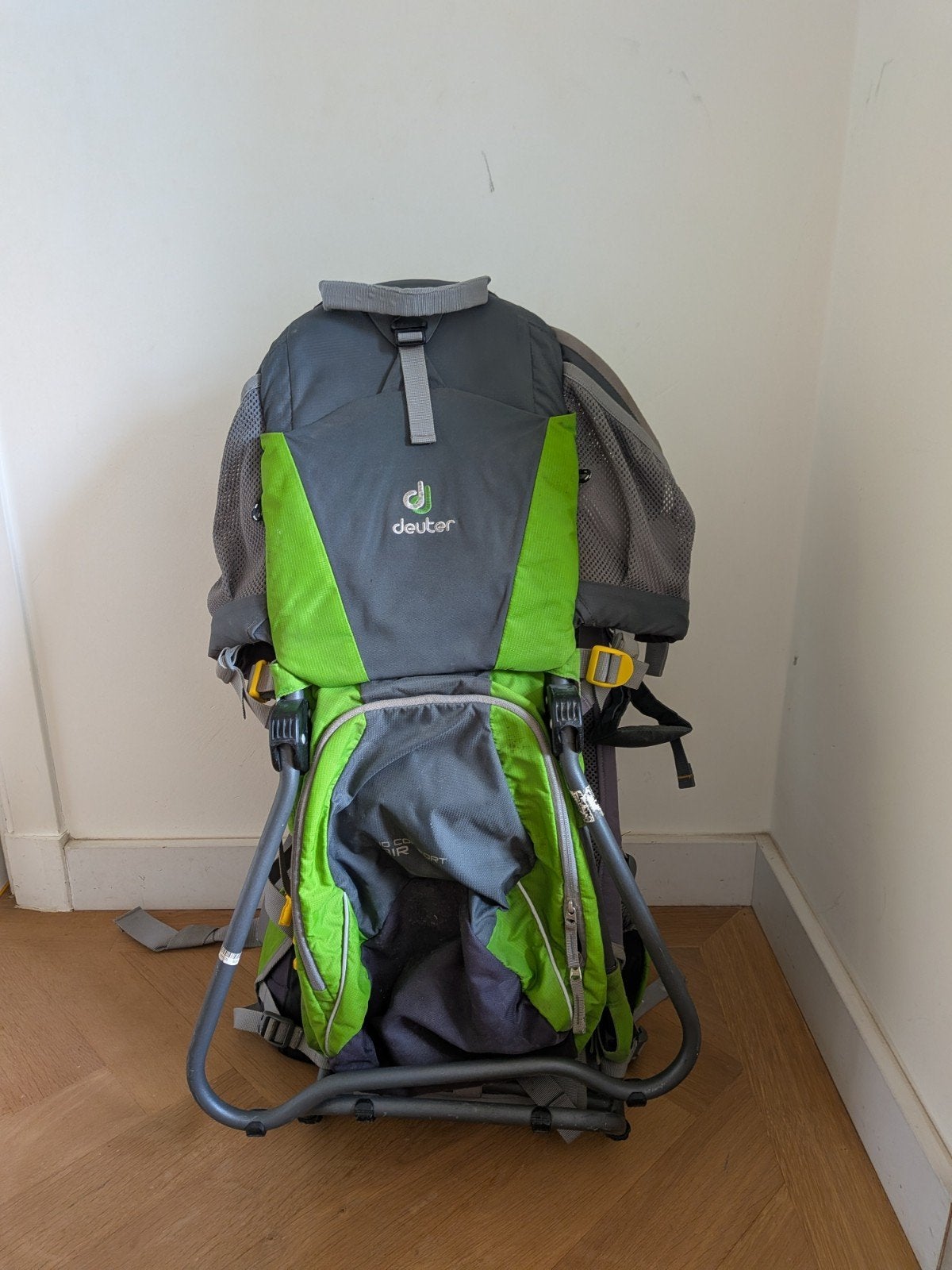 Deuter Kid Comfort II Draagrugzak - Groen/Grijs, Kinderen en Baby's, Babydragers en Draagdoeken, Gebruikt, Rug, Draagzak, Ophalen