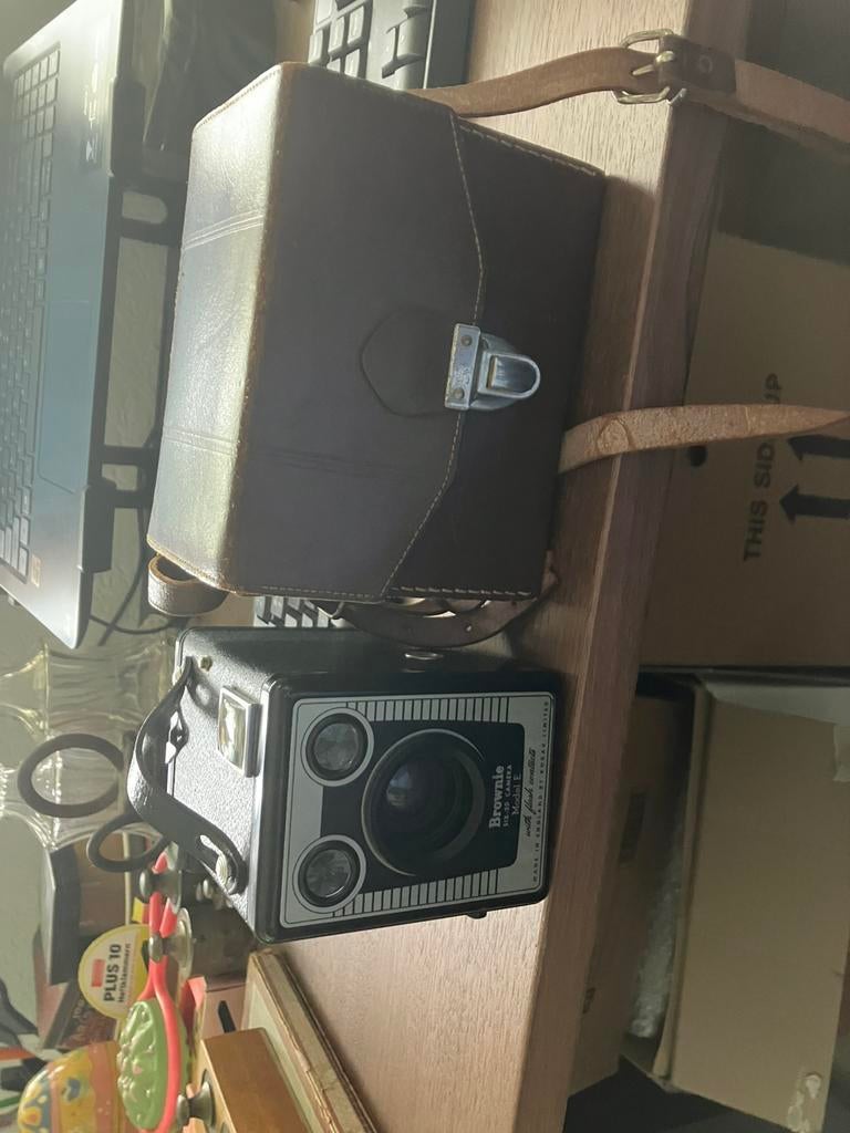 Brownie fototoestel met tas, Ophalen of Verzenden
