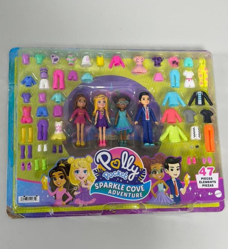 Polly Pocket Fonkelgrot Modeset 47dlg Nieuw poppen + kleding, Overige typen, Nieuw, Ophalen of Verzenden, H