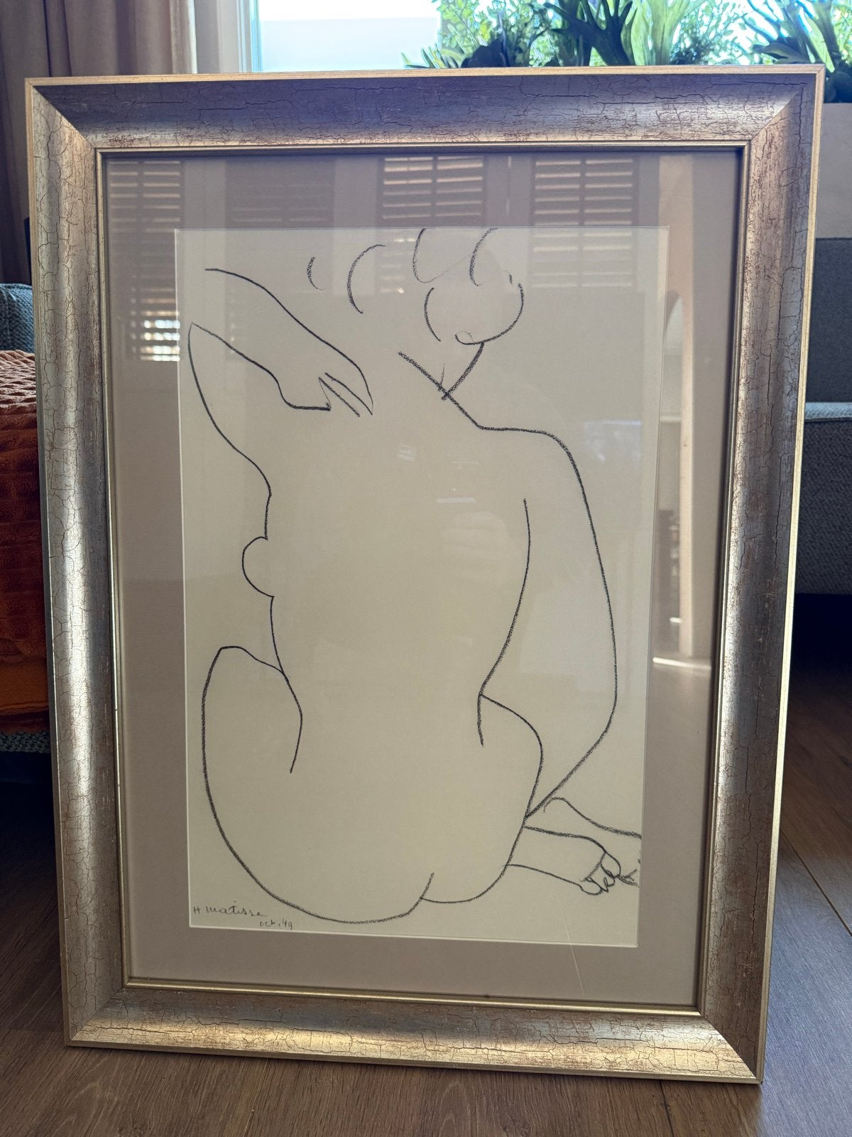 Henri Matisse - Liggend naakt en vrouw op sofa, Ophalen, Reproductie, Print/reproductie, Ingelijst