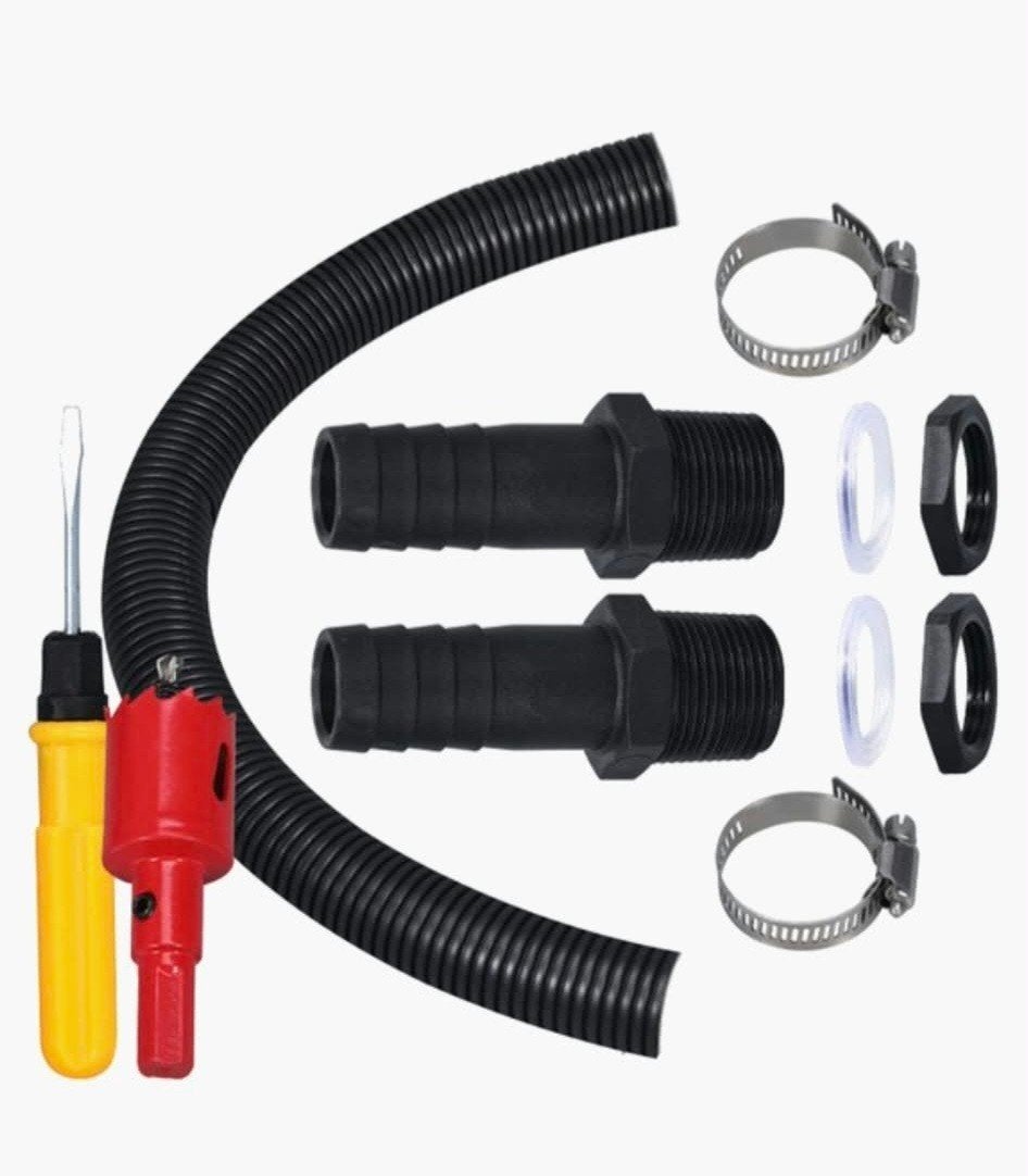 2x Regenwaterton verbindingsset - Nieuw in verpakking, Tuin en Terras, Ophalen of Verzenden, Nieuw