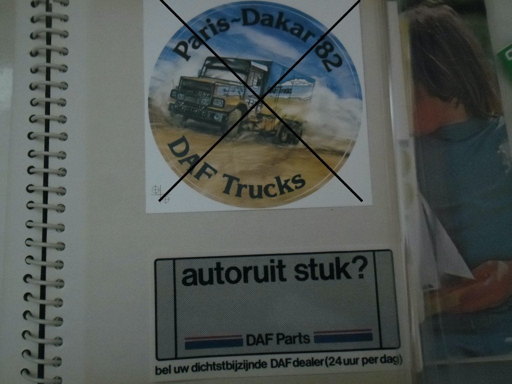 Vintage DAF Trucks en andere reclame stickers, Ophalen of Verzenden, Nieuw, Auto of Motor