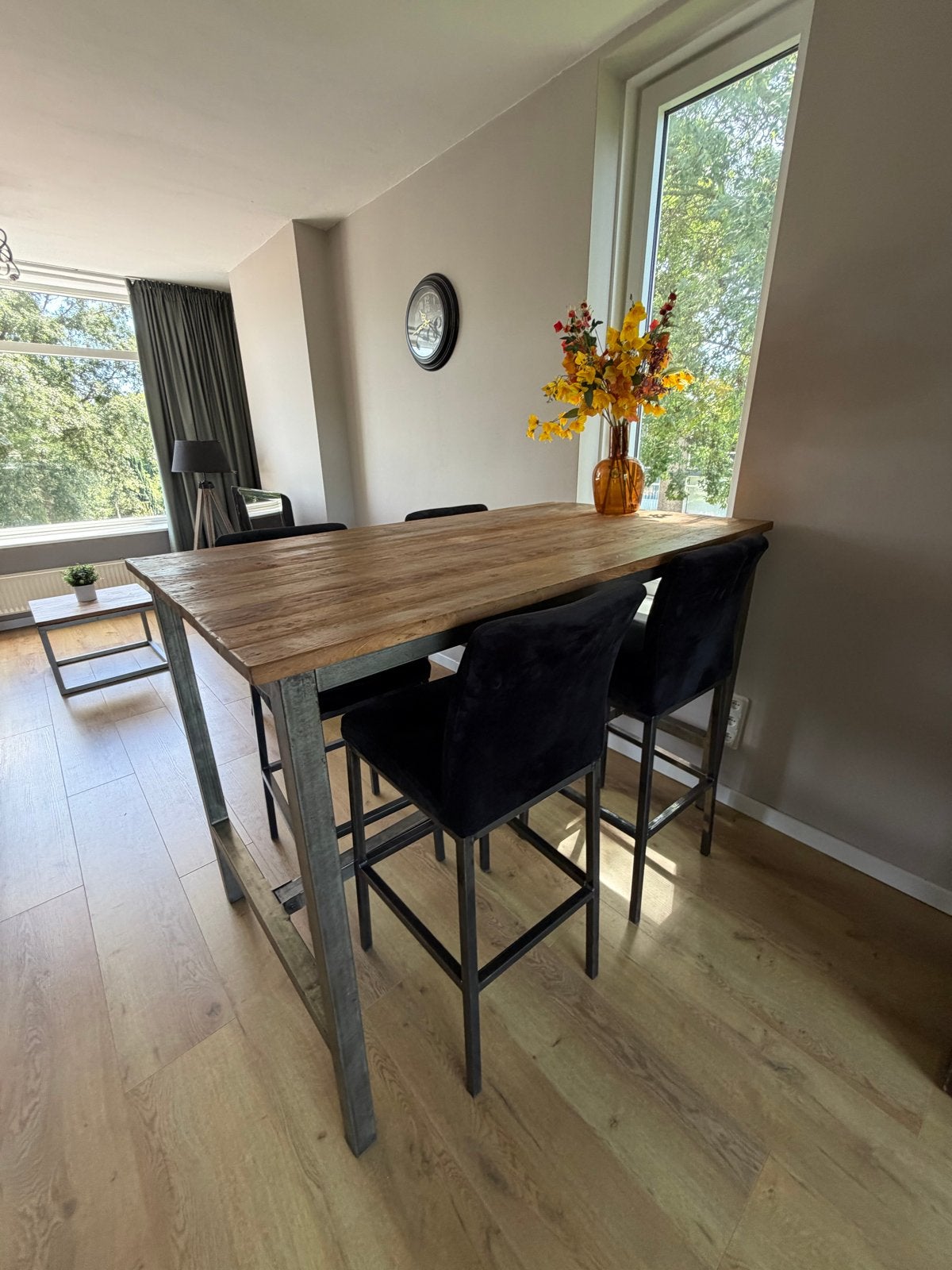 Bartafel inclusief stoelen, Ophalen, 100 tot 150 cm, 50 tot 100 cm, Zo goed als nieuw