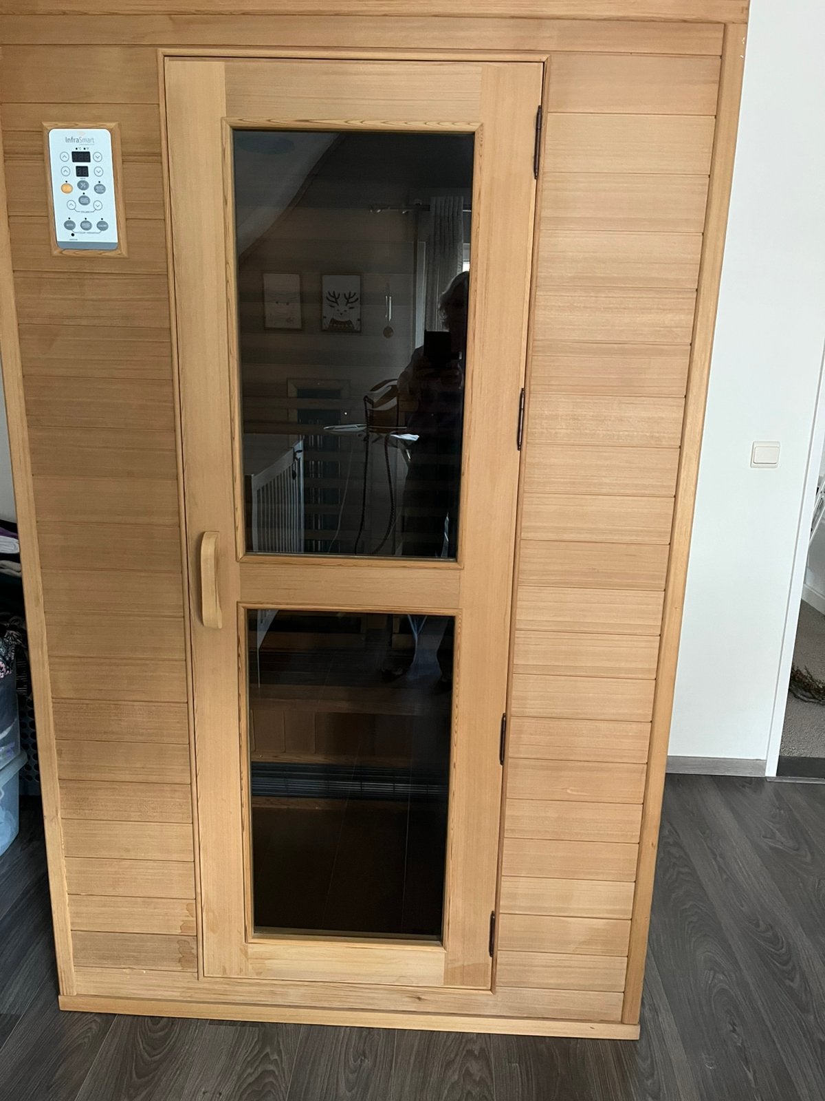Mooie 2 persoons infraroodcabine, Ophalen, Gebruikt, Complete sauna
