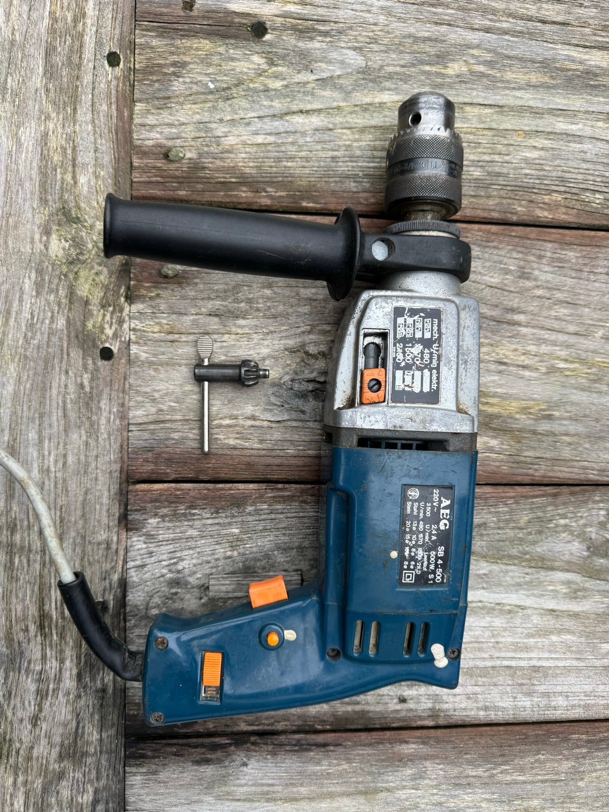 AEG Klopboormachine SB 4-500 - Gebruikt, Boormachine, Gebruikt, Ophalen of Verzenden, Klopboormechanisme