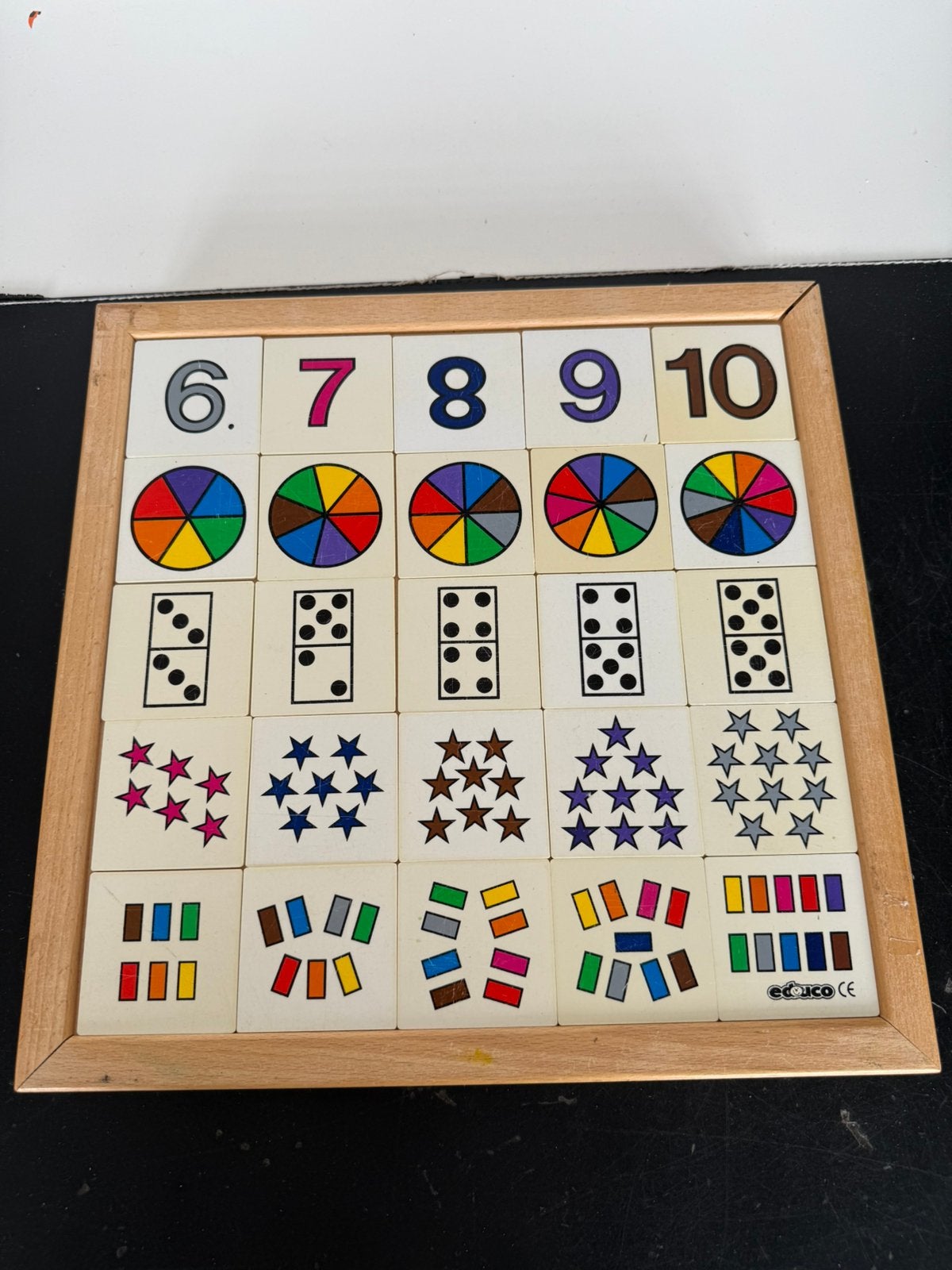 Reken puzzel educo, Kinderen en Baby's, Speelgoed | Kinderpuzzels, Gebruikt, 10 tot 50 stukjes, Ophalen of Verzenden, Van hout