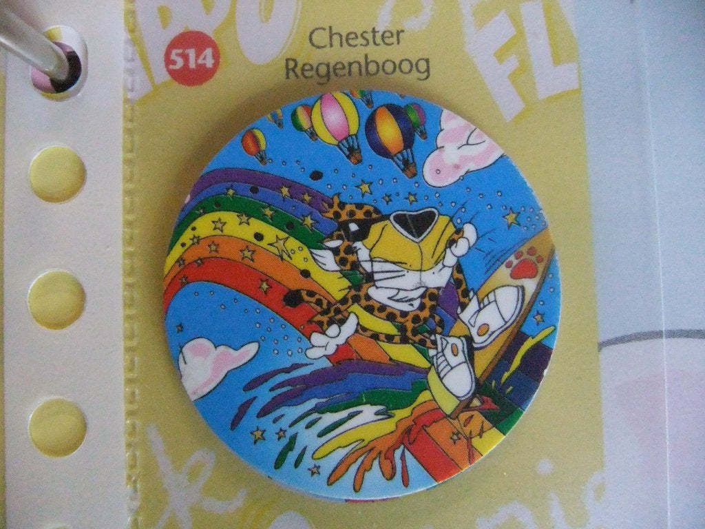 Spiek Flippo 514 Chester Regenboog, Verzamelen, Verzenden, Chester Cheetos, Losse flippo's