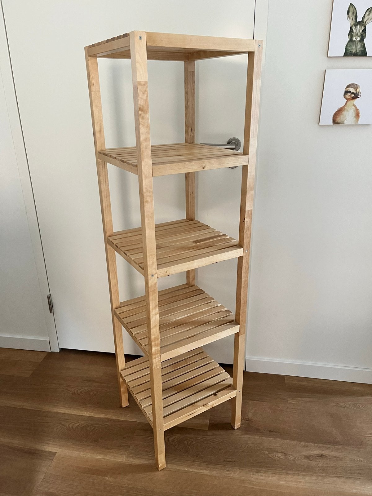 IKEA Mölger badkamer rekje - Houten opbergrek, Ophalen, Minder dan 50 cm, 100 tot 150 cm, Overige typen